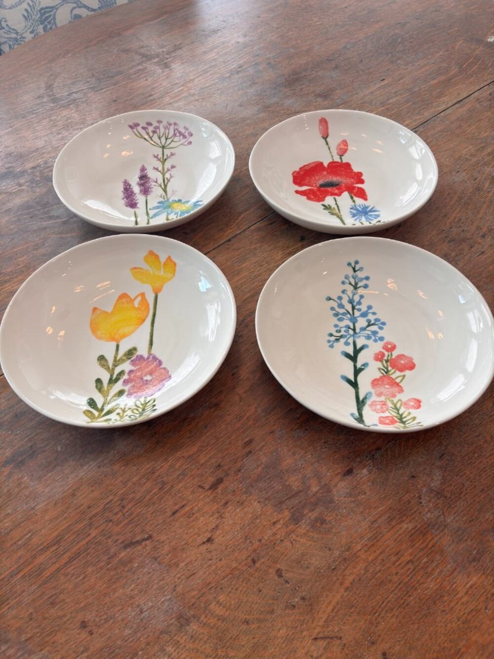 Vietri Fiori di Campo Assorted Pasta Bowls